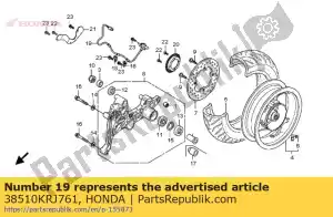 honda 38510KRJ761 sensor, rr. velocidade da roda - Lado inferior