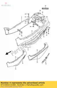 suzuki 4711041C103EE afdekraam, frame, rechts - Onderkant