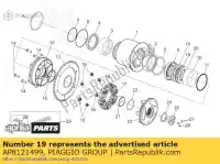 AP8121499, Piaggio Group, Jaula de rodillos aprilia  rst 1000 2001 2002 2003, Nuevo