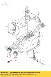 Here you can order the cushion,fuel ta from Suzuki, with part number 4451138F00: