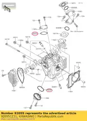 Aquí puede pedir anillo-o, ajuste la tapa klf110-b2 de Kawasaki , con el número de pieza 920551231: