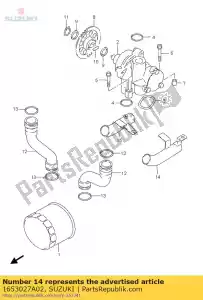 Suzuki 1653027A02 tubo, olio - Il fondo