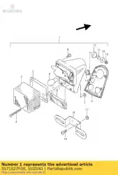 Here you can order the lamp assy,rear from Suzuki, with part number 3571027F00: