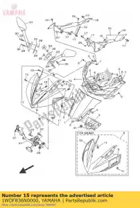 yamaha 1WDF836N0000 panel, inner 4 - Bottom side