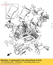 Here you can order the graphic set, cowling from Yamaha, with part number 1TX283901000: