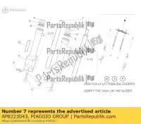 AP8223043, Piaggio Group, Manche droite aprilia  sr zd4kla00 zd4te zd4vfb00, zd4vfd00, zd4vfu00, zd4vfj, zd4vz000 50 125 1997 1998 1999 2000 2001 2002 2003 2004 2005 2006 2007 2008 2009 2010 2011 2012 2013 2014 2016 2017 2018 2019 2020 2021 2022, Nouveau