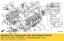 Aqui você pode pedir o colar, 15x20 em Honda , com o número da peça 90702371000: