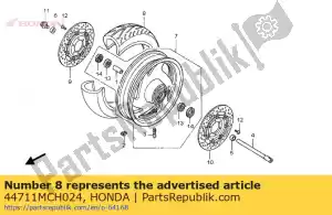 Honda 44711MCH024 tire,fr(dun) - Bottom side