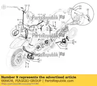 666828, Piaggio Group, voorrem flexibele leidingen piaggio beverly bv zapm69300, zapm69400 350 2011 2012 2013 2014 2016, Nieuw