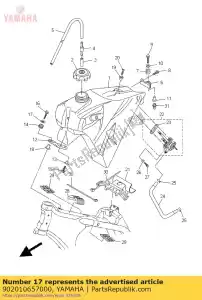 yamaha 902010657000 ring, plaat (brandstoftank 583) - Onderkant