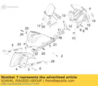 624640, Piaggio Group, rear mudguard aprilia derbi gilera  gp nexus runner sr sr max zapm3560, zd4m3560 zapm46301 zd4m357, zapm357 125 200 250 300 2005 2006 2007 2008 2009 2010 2011 2016 2017, New