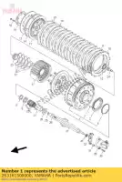 2S3161500000, Yamaha, engrenagem acionada primária comp. yamaha vmx 1700 2009 2010 2011 2012 2015 2016, Novo