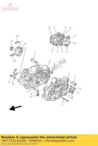 yamaha 1W7151210300 crankcase 2 - Bottom side