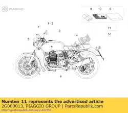 Here you can order the shed scheme decal from Piaggio Group, with part number 2G000013: