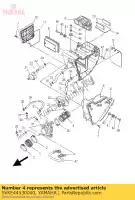 5VKE44530000, Yamaha, joint, filtre à air 1 yamaha xt 660 2004 2005 2006 2007 2008 2009 2010 2011 2014, Nouveau