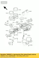 250051733, Kawasaki, tachimetro, mph kawasaki er twister c d 5 er500 500 , Nuovo