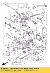 Ici, vous pouvez commander le carburateur assy auprès de Yamaha , avec le numéro de pièce 4TX149000000: