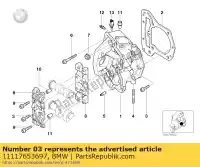 11117653697, BMW, cilinderkopschroef bmw c1 125 200 2000 2001 2002 2003 2004, Nieuw