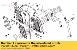 Here you can order the no description available at the moment from Honda, with part number 19010KS6700: