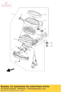 yamaha 5YU836160000 screw, tapping - Bottom side