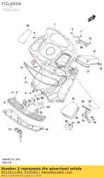 Here you can order the retainer, front from Suzuki, with part number 9212412JA0: