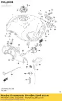 4454241G00, Suzuki, coussin, carburant ta suzuki gsr  a zaue za gsxr uf aue z ue 30th anniversary moto gp yoshimura special edition 25th gsx r1000 r600 r750 r1000z gsr750 gsr750a gsr750za r1000a gsxr600 gsxr750 gsxs750az gsxs750a gsxs750za gsxs750ya 750 1000 600 , Nouveau