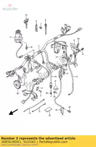 suzuki 3685618D01 wire headlamp - Bottom side