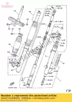 2HH23102M000, Yamaha, ensemble de fourche avant (l.h) yamaha yz 250 490, Nouveau