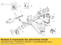 GU32657510, Piaggio Group, manguera de freno moto-guzzi breva ie 750 2003, Nuevo