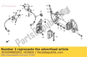 Honda 30500MBG003 bobine bobine, allumage - La partie au fond