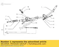 5816064, Piaggio Group, manillar piaggio hexagon hexagon gt hexagon gtx hexagon lx super exagon gtx super hexagon gtx 125 150 180 250 1994 1996 1997 1998 1999 2003, Nuevo