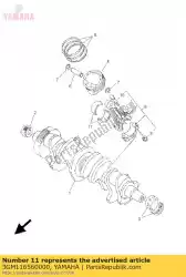 Ici, vous pouvez commander le palier plan, bielle auprès de Yamaha , avec le numéro de pièce 3GM116560000: