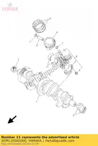 yamaha 3GM116560000 palier plan, bielle - La partie au fond