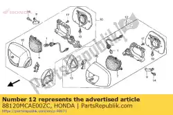 Qui puoi ordinare specchio assy., l. Indietro * nh da Honda , con numero parte 88120MCAE00ZC: