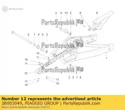 Ici, vous pouvez commander le gleitbacke auprès de Piaggio Group , avec le numéro de pièce 2B003049: