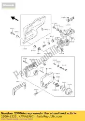 Ici, vous pouvez commander le tête de lampe auprès de Kawasaki , avec le numéro de pièce 230041323: