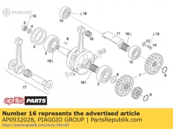 Aprilia AP0932028, Cage à rouleaux 15x19x20, OEM: Aprilia AP0932028