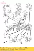 20S821600000, Yamaha, Batterijklepje yamaha ajs xj  600 2009 2010 2011 2014 2015 2016, Nieuw