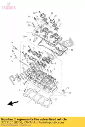 cilinderkop van Yamaha, met onderdeel nummer 3C3111010000, bestel je hier online: