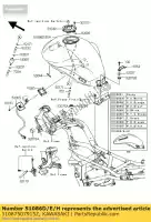 51087507915Z, Kawasaki, tank-comp-fuel, m.s. zwart kawasaki er6n  d er650 c er 6n 650 , Nieuw