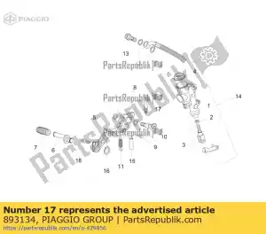 Piaggio Group 893134 switch - Bottom side