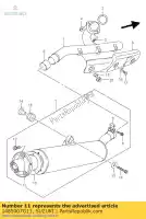 1485007G11, Suzuki, Comp. scaricatore suzuki lt z 400 2005 2006 2007 2008 2009 2010 2011 2012 2014, Nuovo