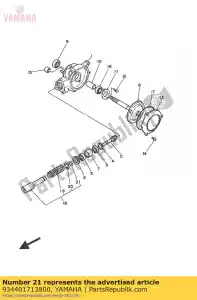 yamaha 934401713800 circlips (18u) - La partie au fond