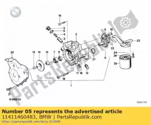 bmw 11411460483 schroef plug - Onderkant