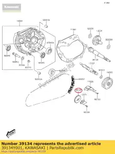 kawasaki 39134Y001 01 sprocket-drive - Bottom side