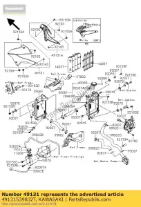 kawasaki 49131539832T sudario-motore, sx, su ebo + klx25 - Il fondo