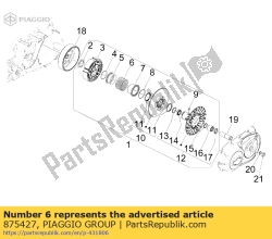 Aprilia 875427, Ressort de variateur, OEM: Aprilia 875427