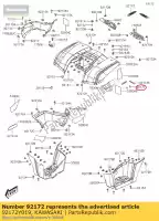 92172Y019, Kawasaki, parafuso, 4x12 kawasaki ninja ex krt edition b j  special a se sc125 abs kvf300 j300 brute force 300 j125 kfx50 kfx90 kaf700 mule promx 125 50 90 700 , Novo