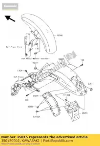 kawasaki 350150002 flap-comp vn1600-b1h - Lado inferior