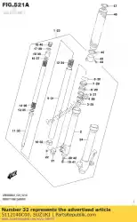 Here you can order the metal,slide fr from Suzuki, with part number 5112140C00: